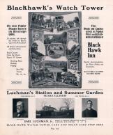Blackhawk's Watch Tower, Luchman's Station and Summer Garden, Rock Island County 1905 Microfilm and Orig Mix
